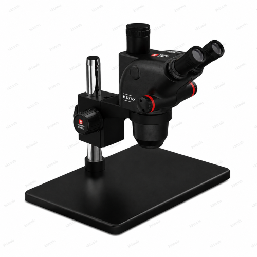 YCS 6575X Trinocular Stereo Microscope With 0.5X CTV Camera Zoom Lens & LED Adjustable Light