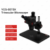 YCS 6575X Trinocular Stereo Microscope With 0.5X CTV Camera Zoom Lens & LED Adjustable Light